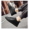 Men's Height-Increasing Platform Sneakers - Thick Sole, Cowhide White, Low-Top, Casual Sports Shoes for Spring