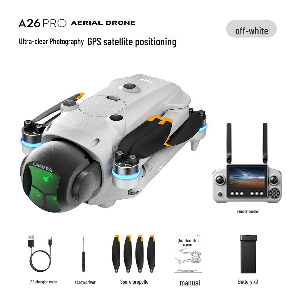 A26 PRO Brushless GPS Drone: Professional HD Aerial Photography Quadcopter with Obstacle Avoidance.