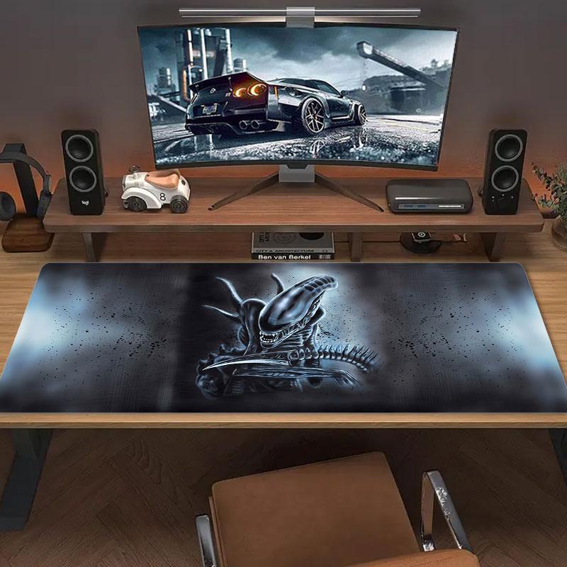 Alien Large Size Mouse Pad Large Gaming Table Cushion Nonslip Laptop Tablet Big Mousepad Xxl Mat Mini Pc Playmat With Lock Edge