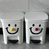 New Smile Clown Trash Can: Large Capacity Foot Pedal Bin with Lid, Stylish Design for Home, Bedroom, Living Room, and Kids' Room