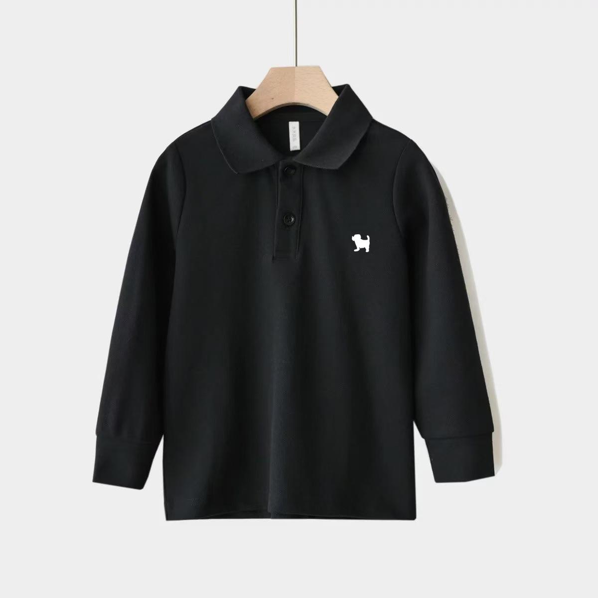 

Children s Cotton Long-Sleeve Polo Shirt - 2026 New Spring Boys Cartoon Lapel Top 120 cm