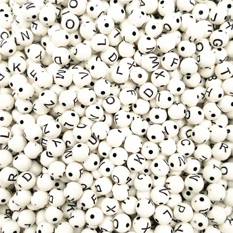 

Товары для вечеринок, подвеска 40 шт. 8 мм для DIY, ожерелье с буквой «улыбка», браслет, оптовая продажа, изготовление ювелирных изделий, акриловые бусины