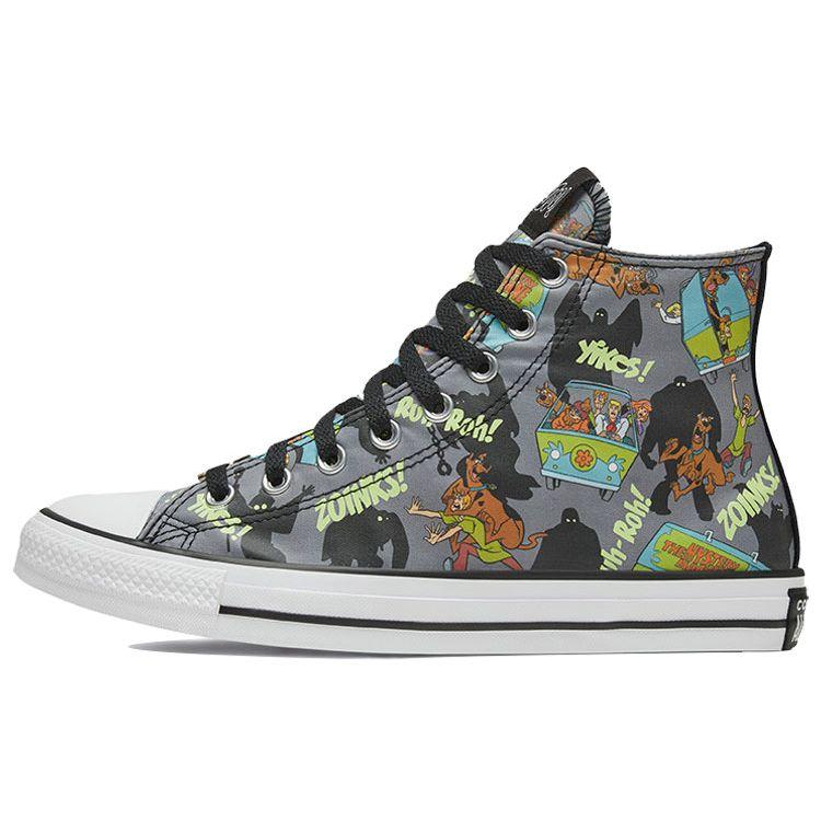 

Кроссовки унисекс Converse Scooby-Doo x Chuck Taylor All Star High Chased By Ghosts Черный Почти черный Белый 169073C