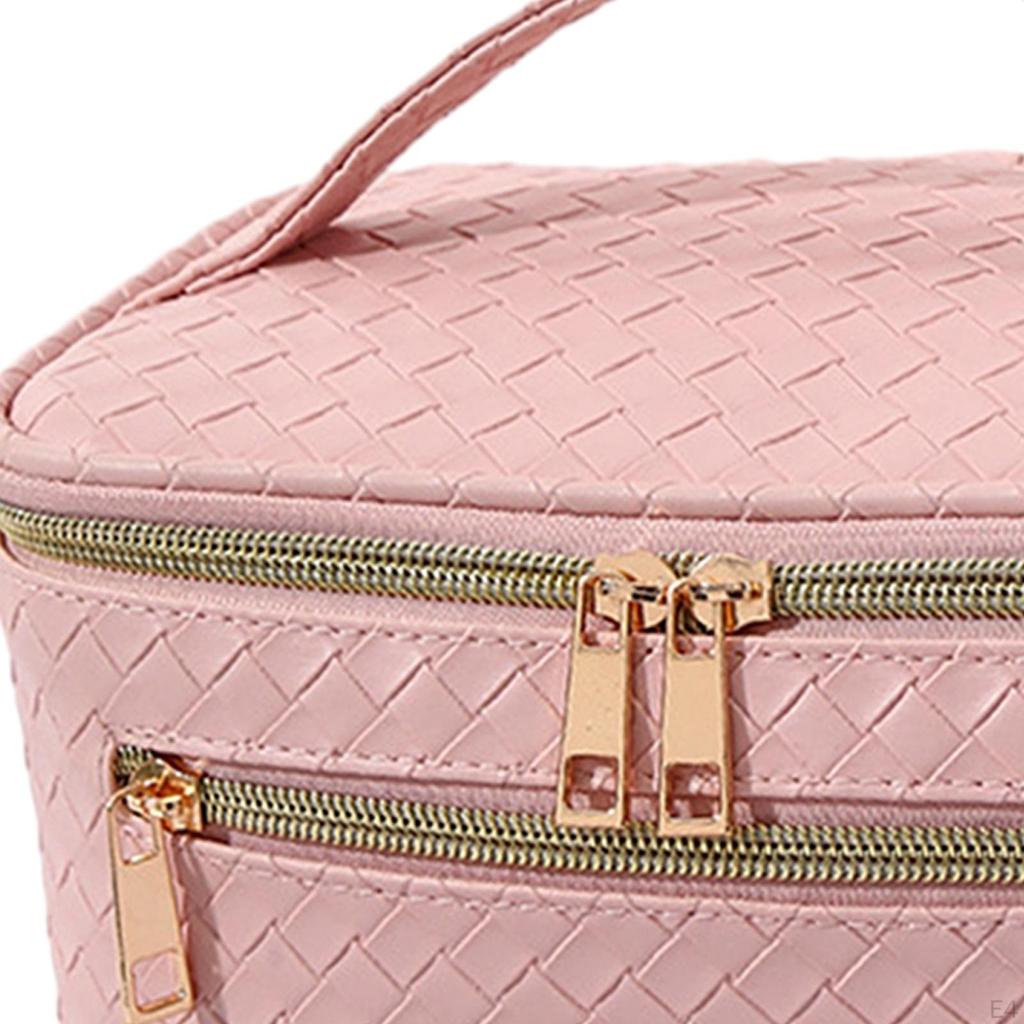 Cosmetic Bag Toiletry with Handle Portable Stylish Travel Cosmetics Storage Make Up