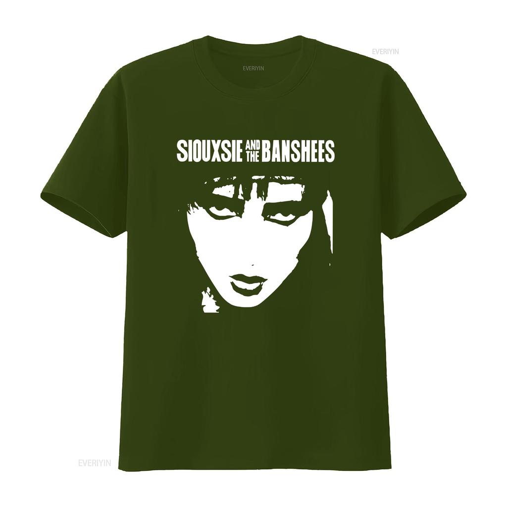 Vintage 90er Siouxsie And The Banshees Schwarzes T-Shirt Für Kh6822 Vintage Gewaschen Grafik Mode Lässig Streetwear Stilvoll Weich