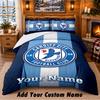 Cardiff City Pattern Bedding 3Pcs Set Custom Name, Bed Sheet And Pillowcases For Home Bedroom