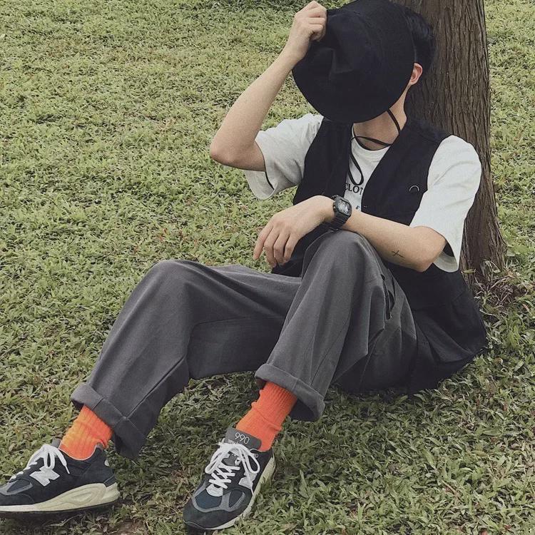 Unisex Japanese Retro Workwear Vest - Autumn Thin, Loose, Multi-Pocket Functional Jacket