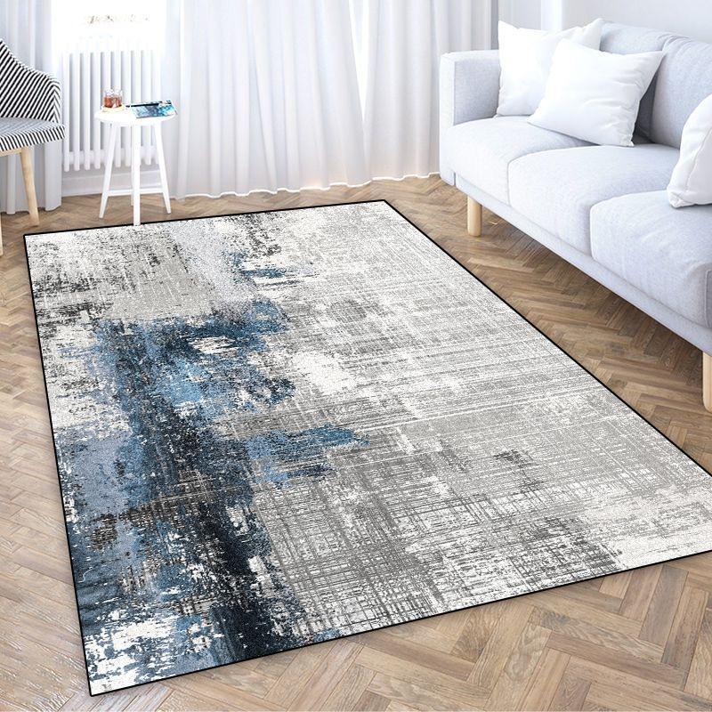 Modern Ink Wash Carpets Living Room Abstract Aesthetics Bedroom Decoration Non-slip Large Area Rugs Office Entrance Floor Mats