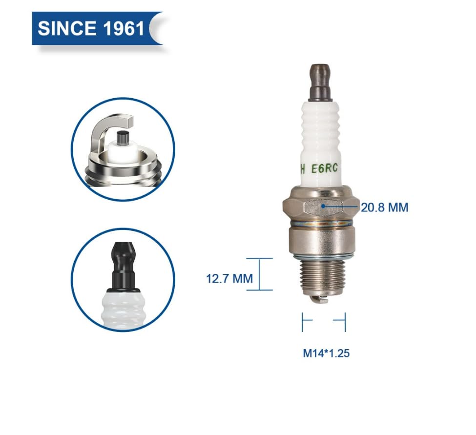 Ersetzt Zündkerze TORCH E6RC NGK BR6HSA/ BR6HS Zündkerze, Hon da 98076-5671G/ 98076-5691G