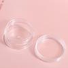 Portable Clear Cream Jar Transparent Cosmetics Empty Bottle Reusable Jewelry Storage Box  Women