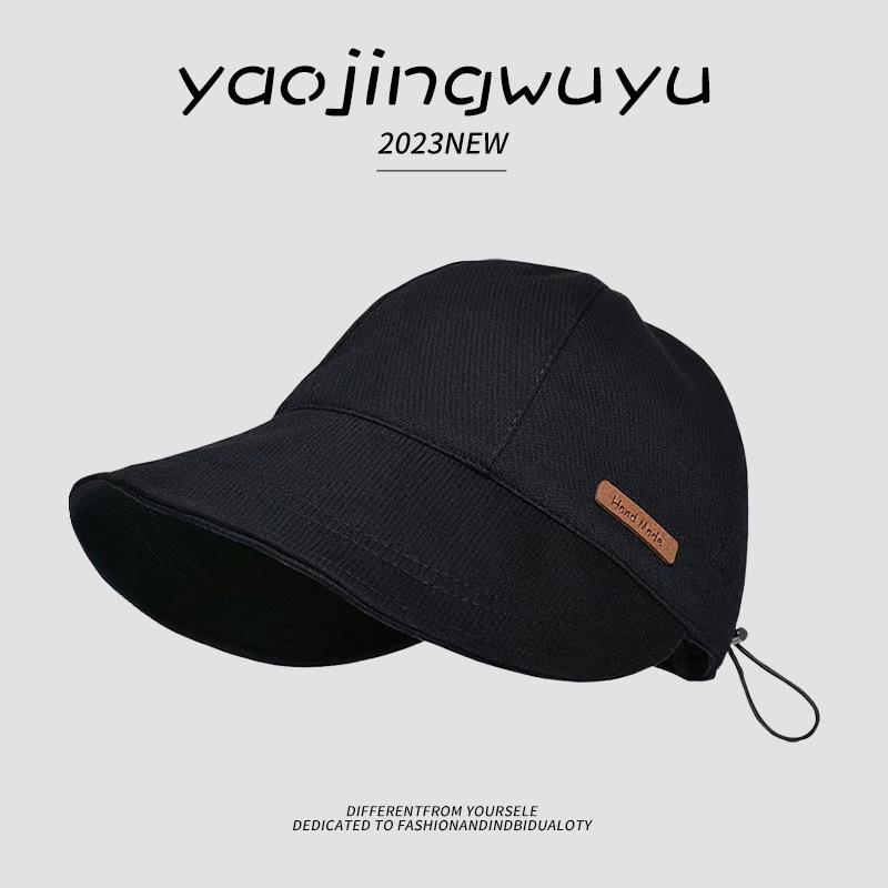 

Zhao Lusi Style 2023 Women s Sunshade Duckbill Fisherman Hat - Large Brim, Sun Protection for Summer чёрный