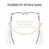 Reading Glasses for Men Presbyopic Glasses Women Metallic with Folding Portable Rectangle Metal Case High Quality with Case