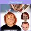 Childs Play Halloween Latex Mask With Blood Effect For Horror Party Cosplay