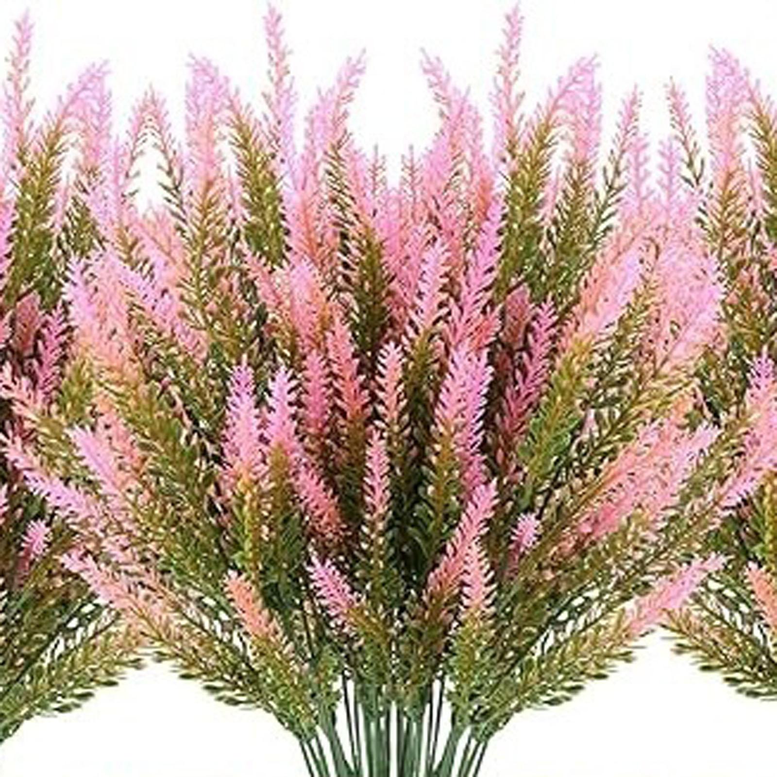 

Пластикова лавандова трава в горщику для декору дому, штучна лаванда в горщику, невибаглива, для приміщень та вулиці One Size