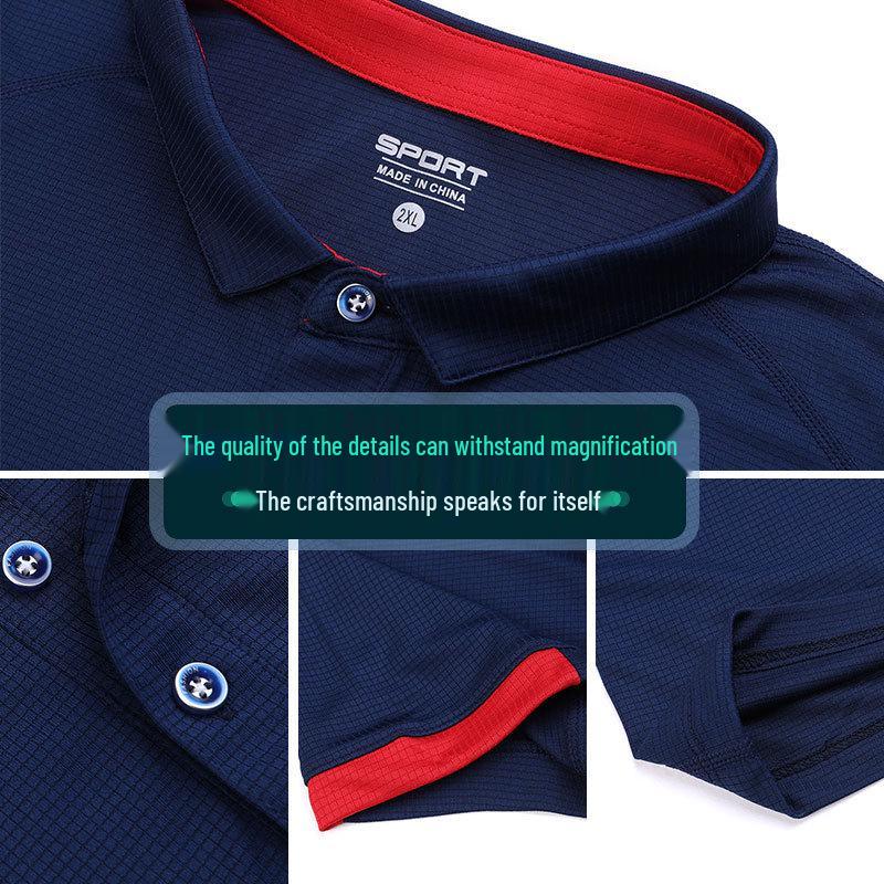 Unisex Custom Logo Quick-Dry Ice Silk Polo T-Shirt for Work & Events – Short Sleeve, Summer Style