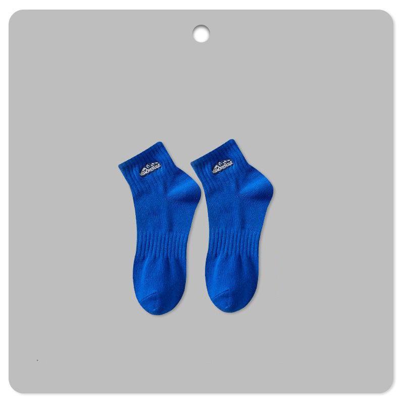 Men's Short Basketball Socks - Sweat-Absorbent, Deodorant, Solid Colors, Spring/Autumn