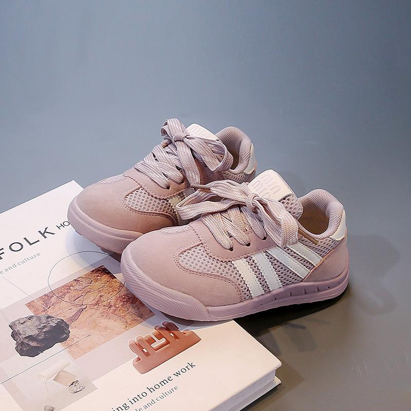 Children's moral training shoes 2025 spring and autumn new mesh breathable boys' sports shoes fashionable versatile girl baby casual shoes