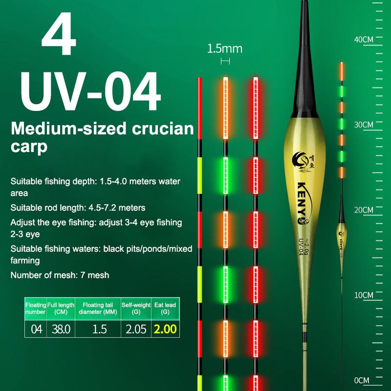 Smart Led Fishing Float Highly Sensitive Remind Buoy Gravity Sensor Glowing Electric Night Fishing Strobe Long Tail