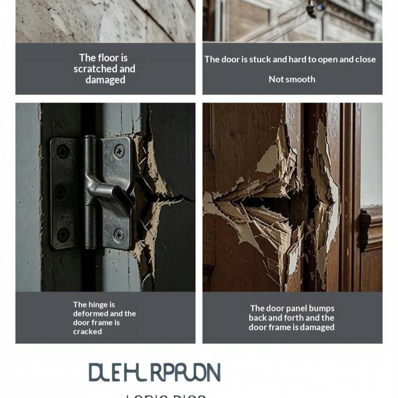 Sagging Door Repair Wheel Hydraulic Buffering Quiet Operation Auto Lock Perfect For Home Wooden Doors
