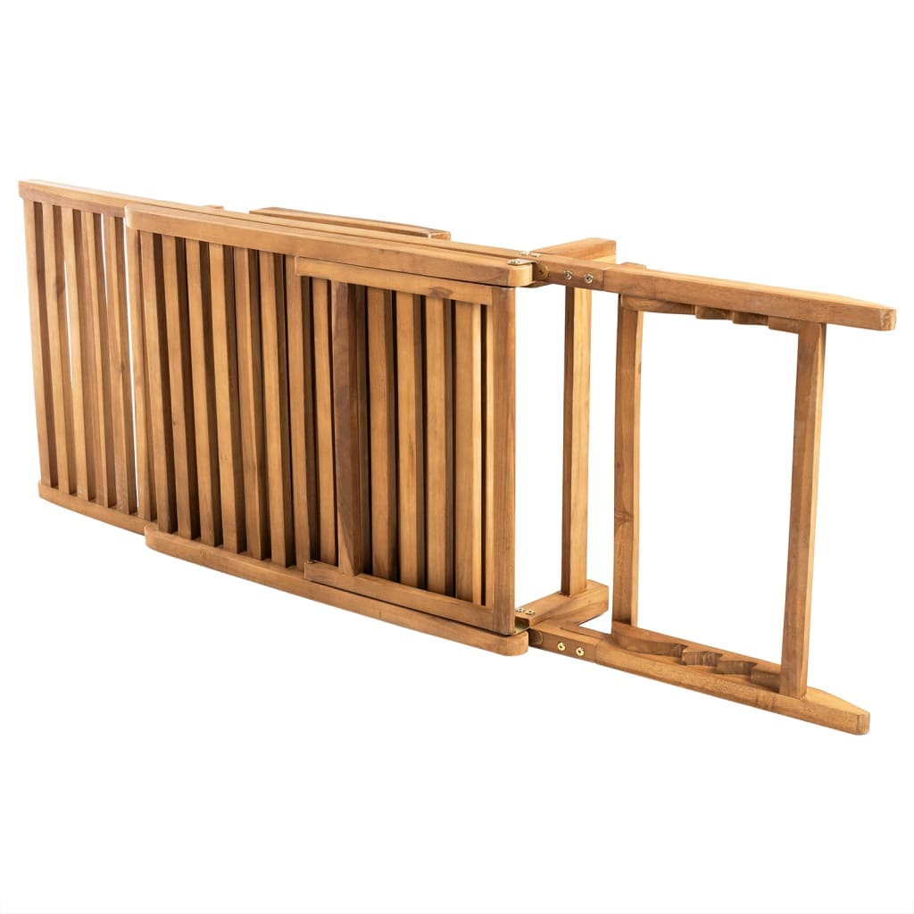 Teak Solid Wood Sun Lounger