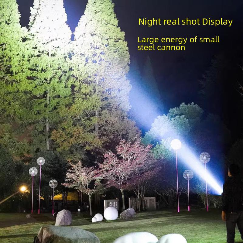 Niyang Super Bright Rechargeable Three-Eyed Long-Range Flashlight