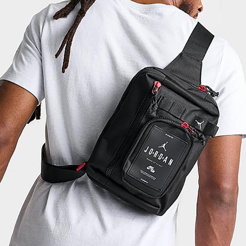 New Jordan Polyester Sling Bag, Shoulder Bag, Crossbody Bag Regular Unisex Black MA0839-023