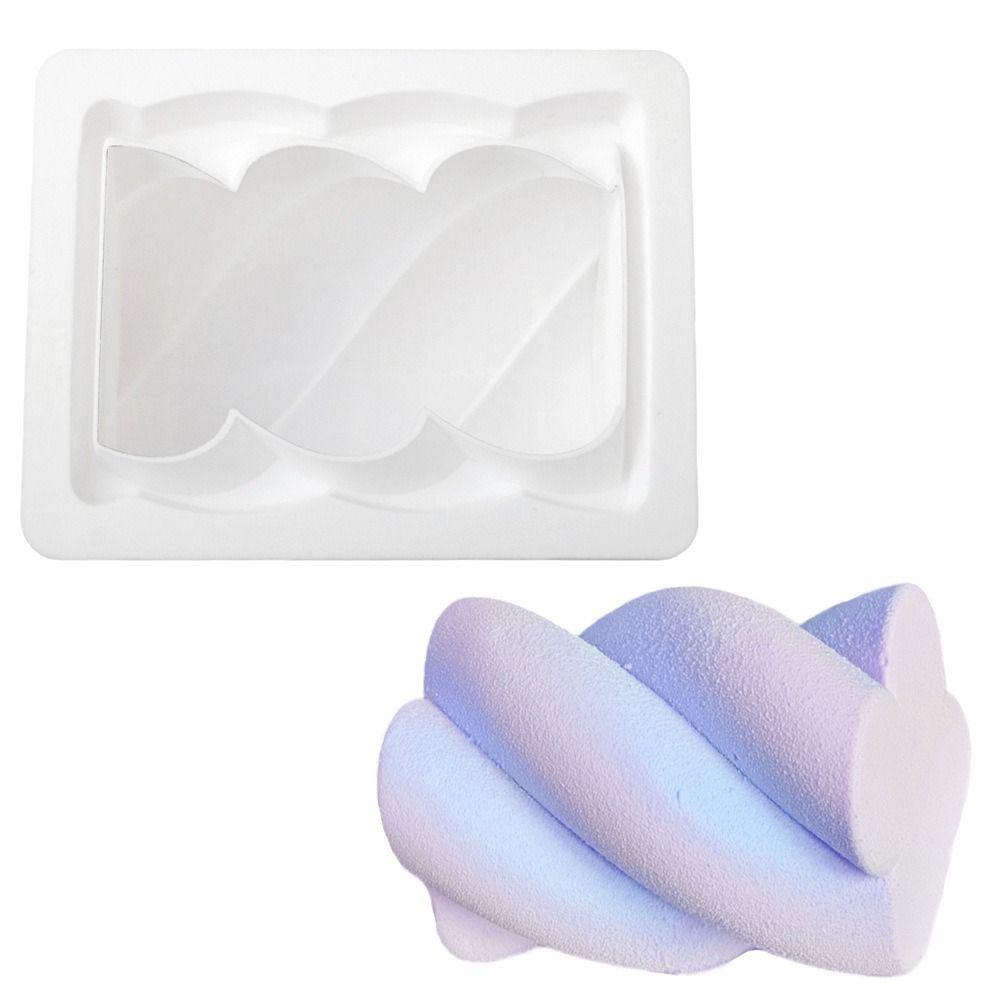 Twisted Hemp Pattern Cotton Candy Cake Mold Food-Grade Silicone Dessert Baking Tools  Universal