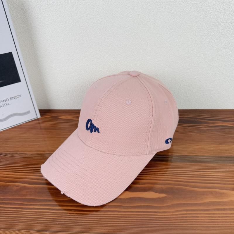 Fashion Casual Versatile Hard Top Baseball Cap Men'S And Women'S Spring And Summer Embroidery Letters Wide Brim Face Small Peaked Cap