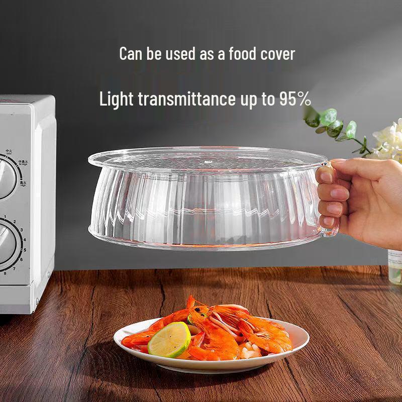 Multi-Functional Dustproof Microwave Food Cover & Anti-Fly Dish Protector
