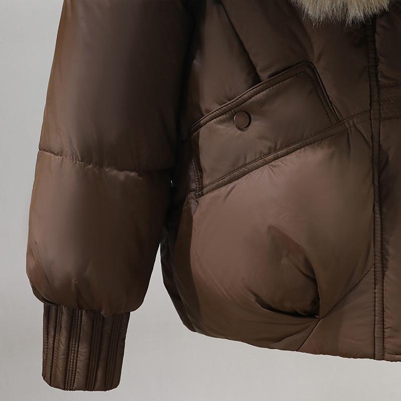 Cappotti Invernali da Donna alla Moda con Grande Colletto in Pelliccia Sintetica, Parka Caldi e Spessi, Giacche da Donna Ample