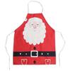 Holiday Chef Aprons Christmas Santa Clause Unisex Design Cotton Linen Oil Proof Convenient for Cooking 1Pack