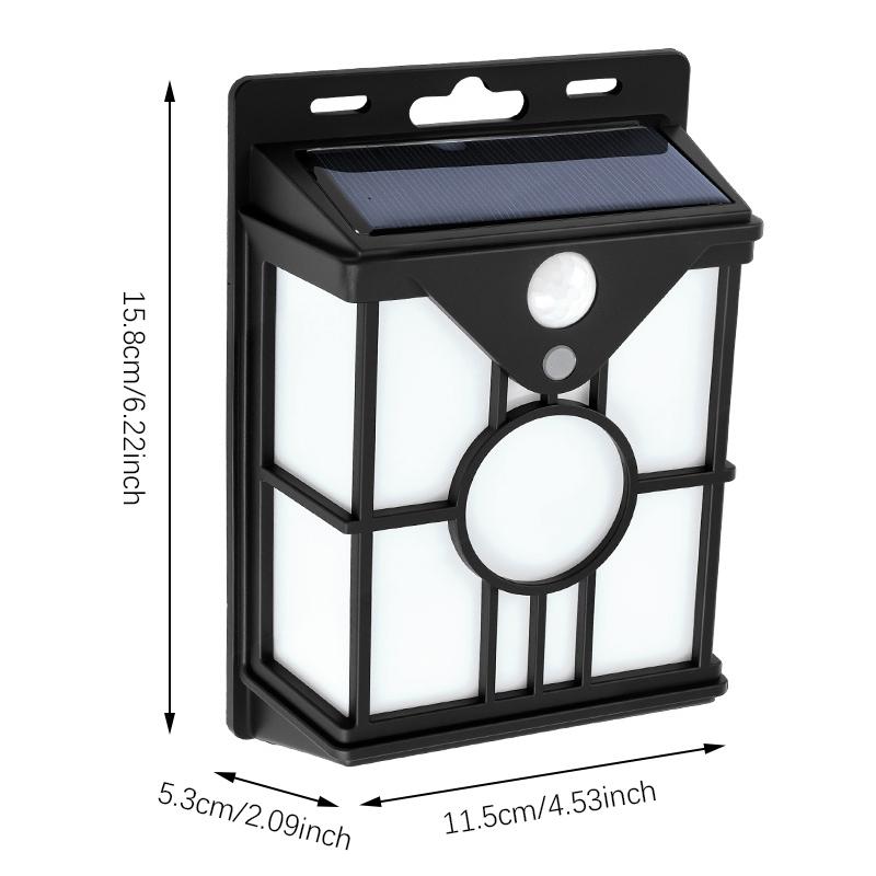 Solar Powered Sensing Waterproof Outdoor Wall Light with High Quality Panels, Ideal for Villa Courtyards, Home Exteriors