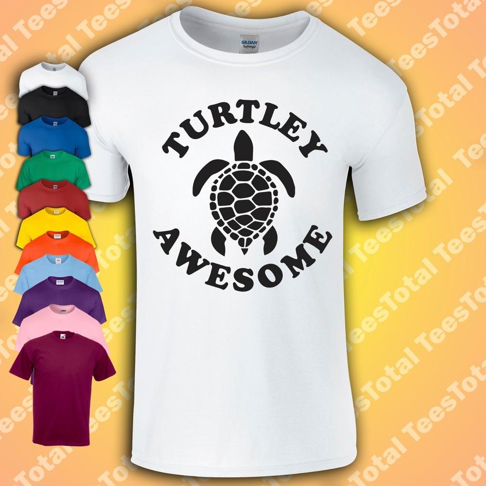 

Turtley Awesome T-Shirt Funny Cute Animal Lover Gift M