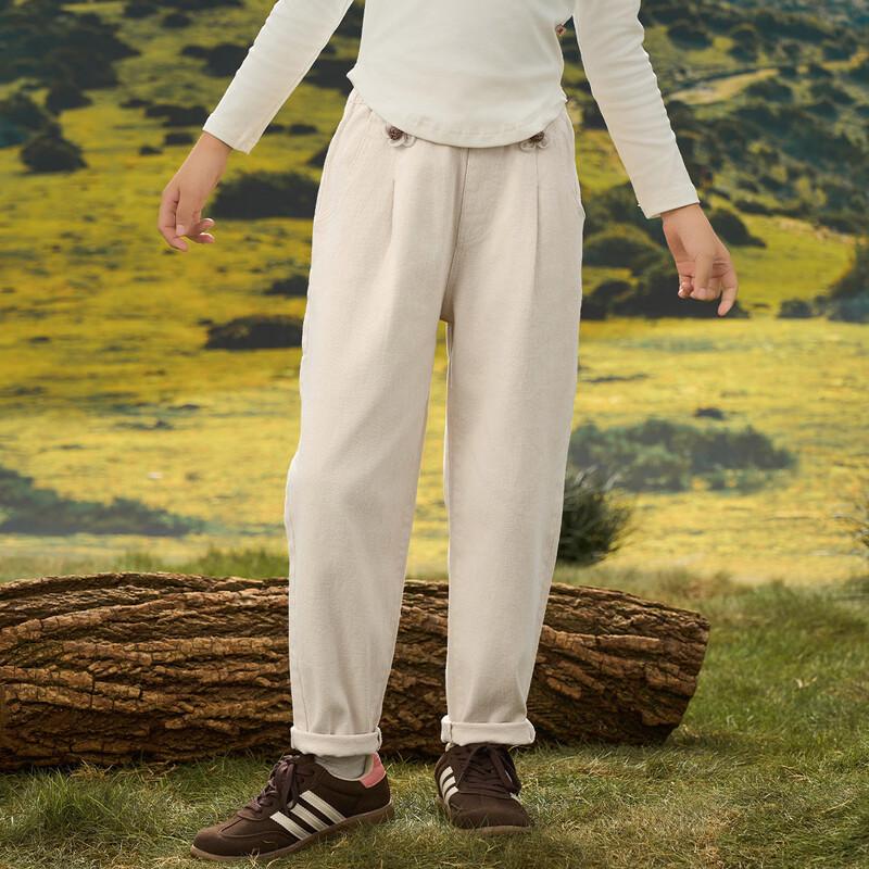 Mengtejiao Girls Casual Bud Pants 160