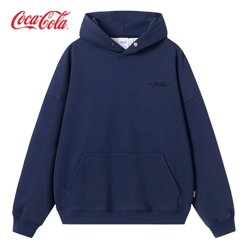 Coca-Cola Men's Gradient Plaid Stripe Heavyweight Hooded Sweatshirt