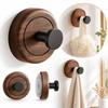 Walnut Wood Pattern Suction Cup Hook Suction Cup Wall Hook Towel Hook Home Organization
