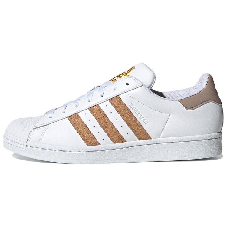 adidas originals Superstar White Brown Men s GY0013 EU 38