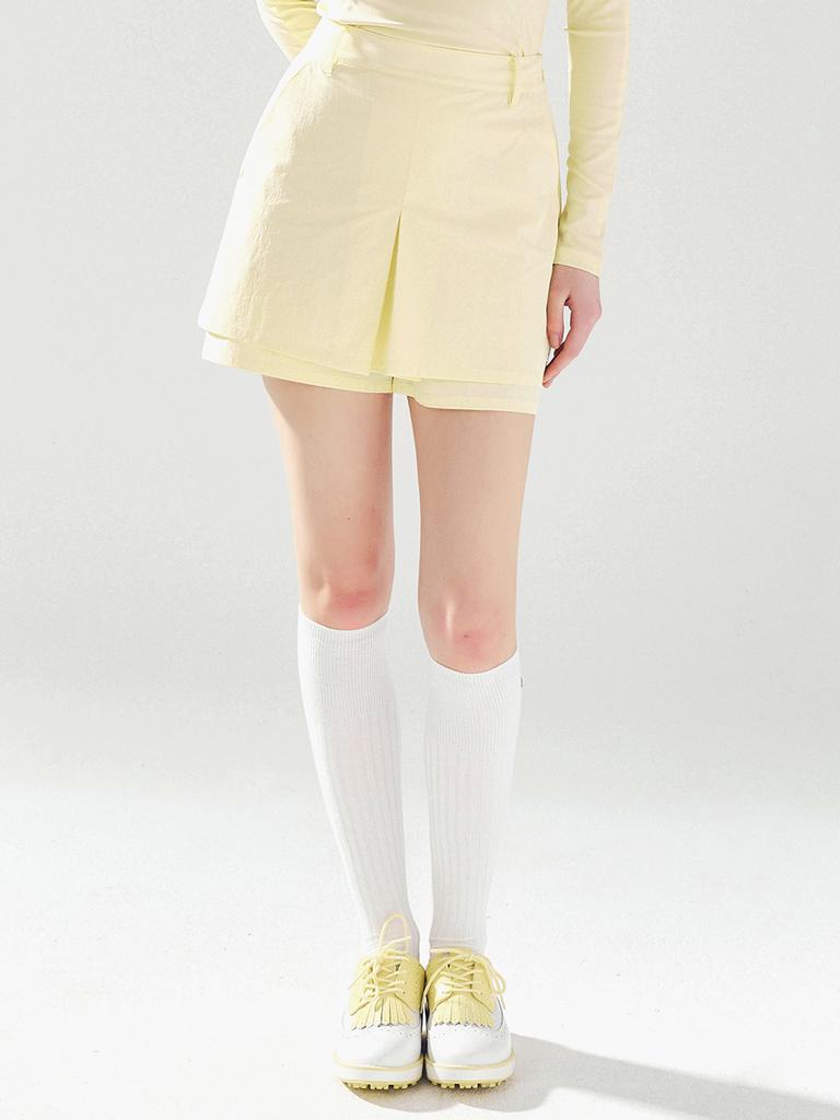 LORDLOAR Double Layered Shorts Yellow