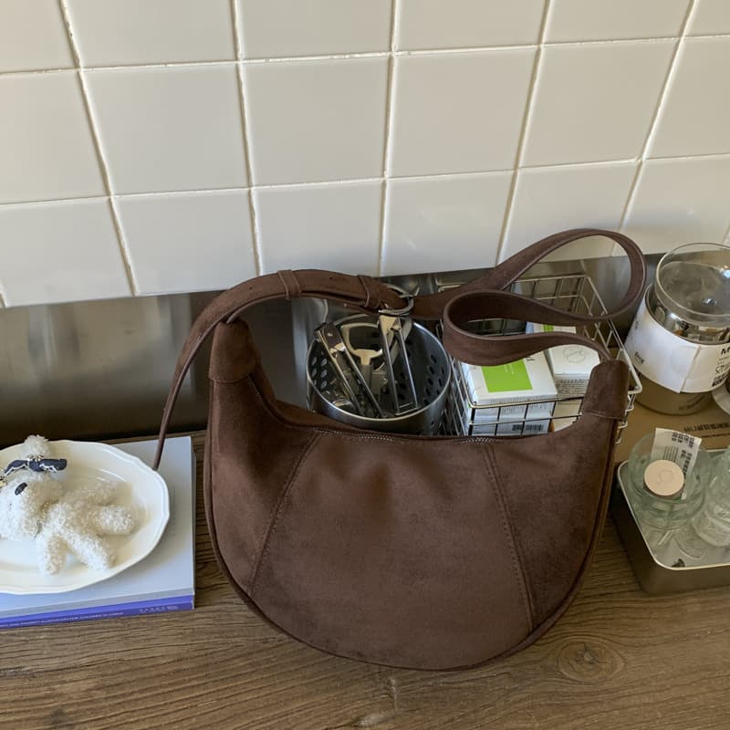 Vielseitige Damen-Umhängetasche mit einer Schulter Runder Retro-Beutel