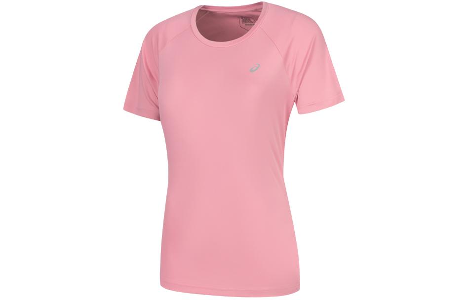 ASICS T Shirts Women s Pink Crew Neck Moderate Other 2012C697-700 L