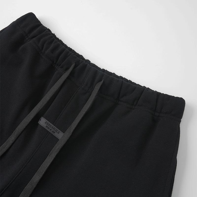 E853 Fear Of God Essentials Szorty Dresowe Z Napisem Unisex Oversize Bawełniane Ze Sznurkiem Elastyczna Talia Streetwear Codzienne Sportowe Szorty