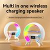 Smart Table Clock BT Speaker RGB Light Led Lamp 10w Wireless Charger for Home Office Desk Clock Wireless Charger Led Lamp
