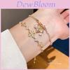 Erforderliches Zirkon Iris Kreuz Armband Mode Gold Damen Schmuck Zum Verschenken
