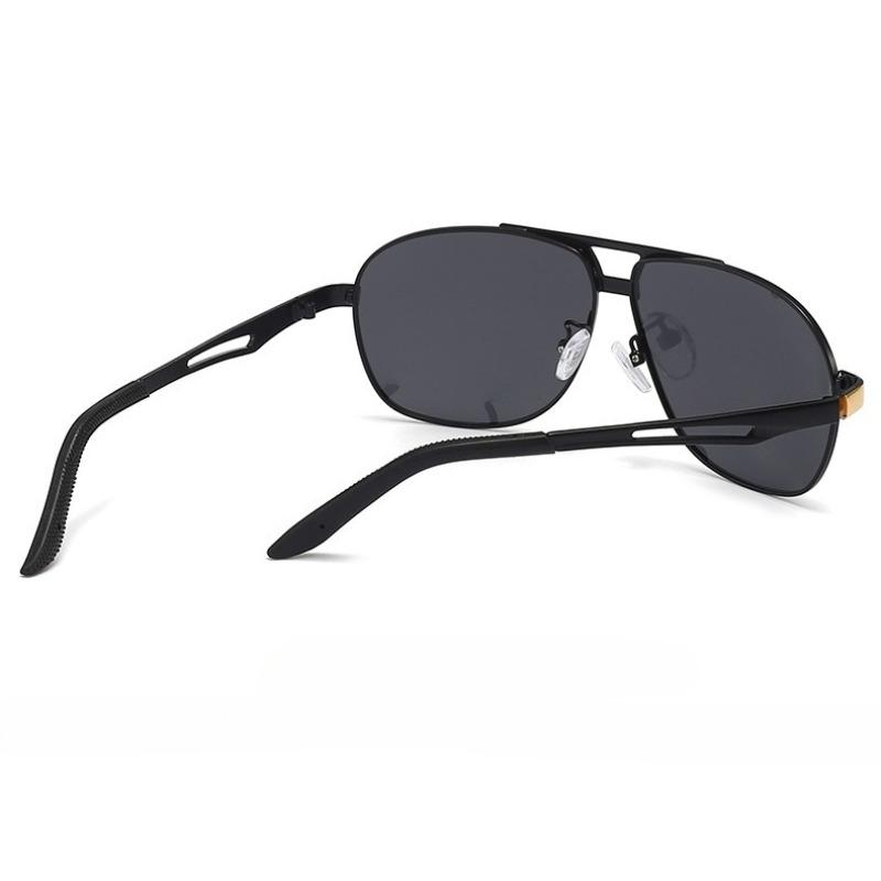 Men'S Polarized Color-Changing Sunglasses Aviator Polarized Uv Protection Metal Mirror Sun Glasses Pilot Shades Men Shades