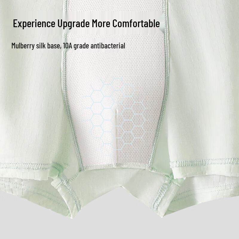 Nanjiren Men's Ice Silk Antibacterial Boxer Briefs
