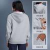 Womens Fleece-Lined Hooded Sweatshirt Winter Warm Loose Fit Zip-Up Jacket Casual Sport Outdoor