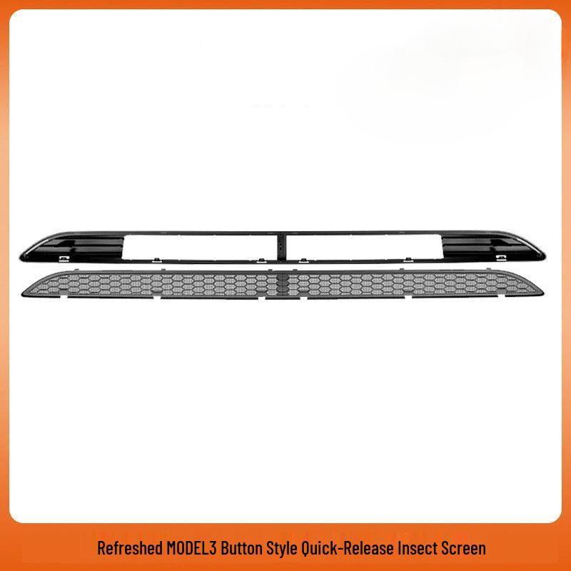 Tesla Model Y & 3 Insect Screen & Water Deflector with Quick Release Button