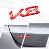 Creative Car 3D Metal K3 K5 K8 Logo Emblem Fender Rear Trunk Door Bumper Sticker For Kia Forte Ceed Cerato Rio Picanto Decor UD6