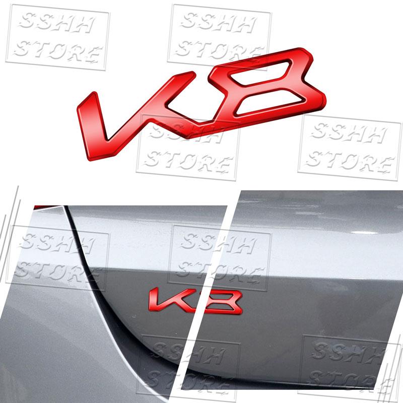 Creative Car 3D Metal K3 K5 K8 Logo Emblem Fender Rear Trunk Door Bumper Sticker For Kia Forte Ceed Cerato Rio Picanto Decor UD6