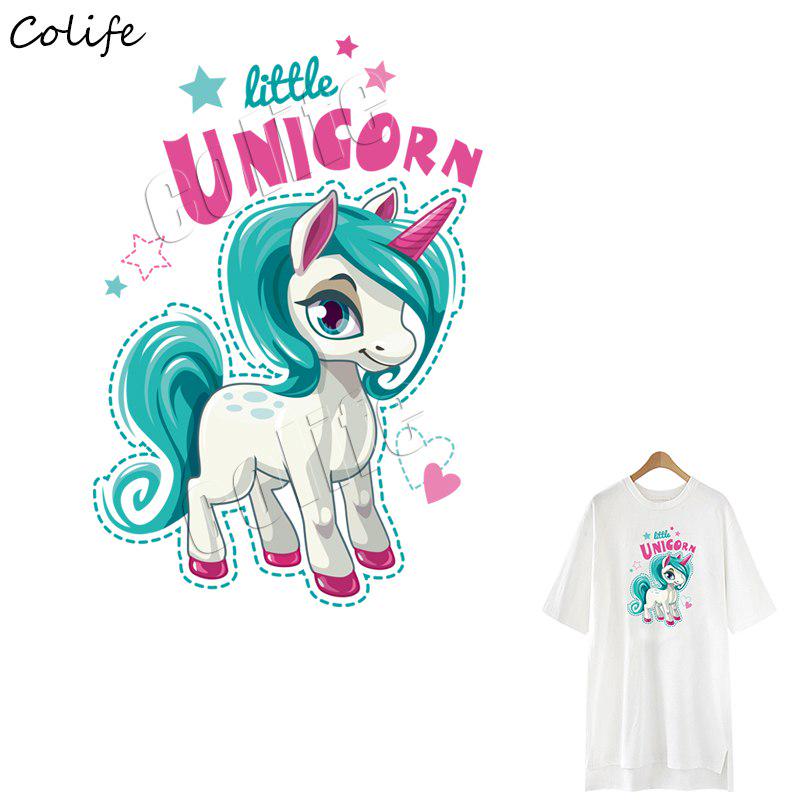 Unicorn Patches Heat Transfer Iron On Parches DIY Washable Clothes Stickers P*CA Unicorn Patches Heat Transfer Iron On Parches DIY Washable Clothes Stickers P*CA